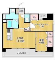 ユープテリア天王寺の間取り画像