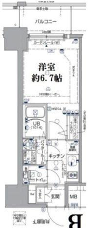 エスリード大阪上本町グリーズの間取り画像