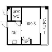 城北・船江マンションの間取り画像