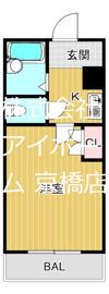 エムロード蒲生の間取り画像