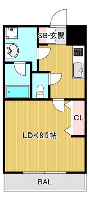 La Luna都島（ラ・ルーナ都島）の間取り画像