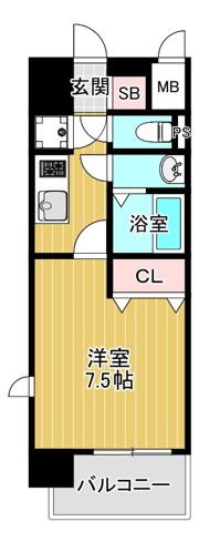 レジュールアッシュ都島ヴェルクレールの間取り画像