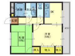 ルミエール北巽の間取り画像