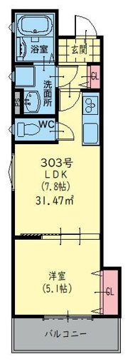 ラモーナ東光町IIの間取り画像