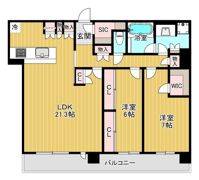 北浜ミッドタワーの間取り画像