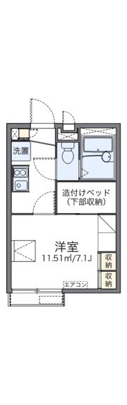 レオパレスEFFORTIIの間取り画像