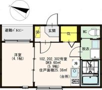 ハーモニーテラス新喜多東IVの間取り画像