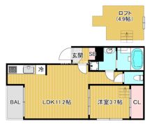 ヴィレッタ城東の間取り画像
