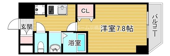 ロイヤルクイーンズパーク浪速の間取り画像