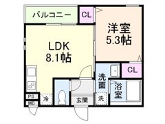 フジパレス帝塚山I番館の間取り画像