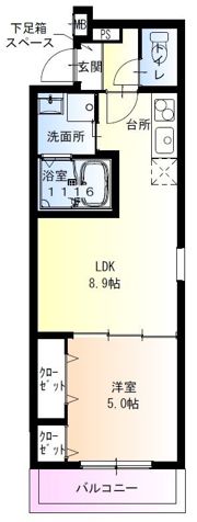 フジパレス杉本町駅西V番館の間取り画像