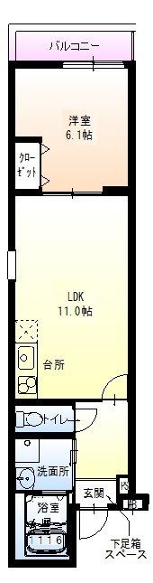 フジパレス湯里VI番館の間取り画像