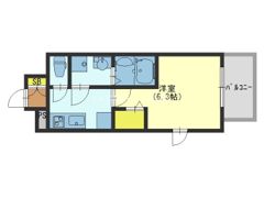 エスリード大阪CENTRAL AVENUEの間取り画像