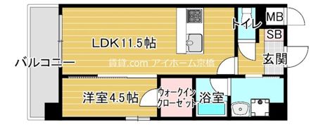 フェリーチェ城北公園の間取り画像