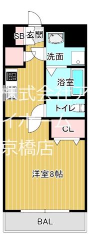 アドバンス大阪城エストレージャの間取り画像