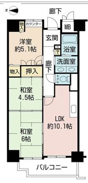 サンライト鶴見の間取り画像