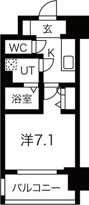 レジュールアッシュ梅田北の間取り画像