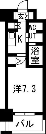 エヴァステージ梅田WESTの間取り画像