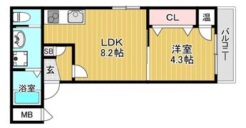 GRANDIR塚本の間取り画像