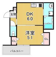クリエオーレ東中浜の間取り画像