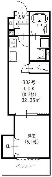 ラモーナ佃IIの間取り画像