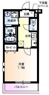 フジパレス塚本駅西II番館の間取り画像