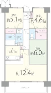 コンフォールアビタシオンの間取り画像