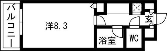 フェスタ天神の間取り画像