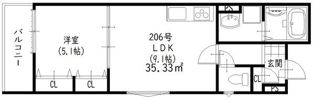 ラモーナ福町の間取り画像
