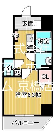 グランパシフィック毛馬の間取り画像