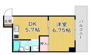 玉造レジデンスの間取り画像