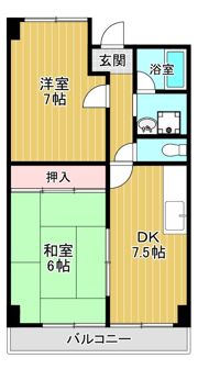 メゾン交楽園の間取り画像