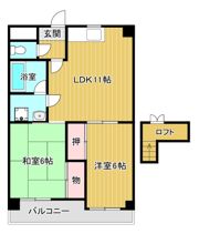 ヒデタネマンションの間取り画像