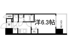 レジュールアッシュOSAKA新深江の間取り画像