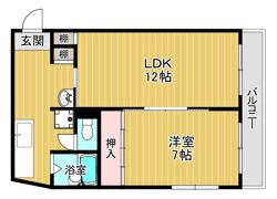 Cube森小路の間取り画像