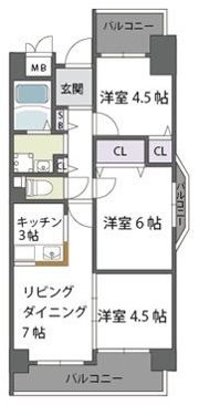 ハーヴィス・カエロンの間取り画像