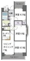 ハーヴィス・カエロンの間取り画像