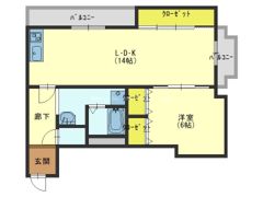 戎フルール谷九の間取り画像