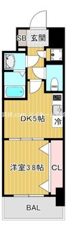 セレニテ京橋クレアの間取り画像