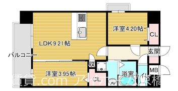 グランステディ城東中央の間取り画像