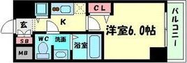 アクアプレイス天王寺IIの間取り画像