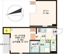 リバーサイドテラス中宮の間取り画像