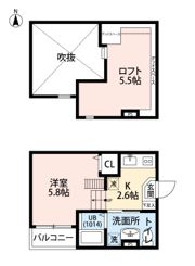 Sky Grace花園（スカイグレイスハナゾノ）の間取り画像