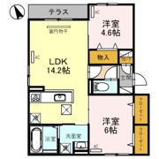Esperanza万代東の間取り画像