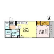日東新町Dルームの間取り画像