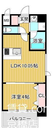 SK RESIDENCES 放出の間取り画像
