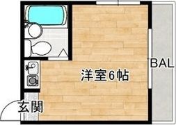 ヤングパレス阿倍野橋の間取り画像