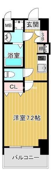 レオンコンフォート天神橋の間取り画像