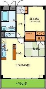 若草ハイツの間取り画像