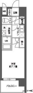 CASSIA高井田SouthCourtの間取り画像